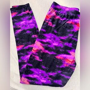 Galaxy Print Leggings Size Xl-XXL